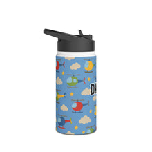 Load image into Gallery viewer, Personalized Helicopter Kids Stainless Steel Drink Bottle