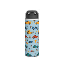 Load image into Gallery viewer, Personalized Race Car Theme Kids Stainless Steel Drink Bottle