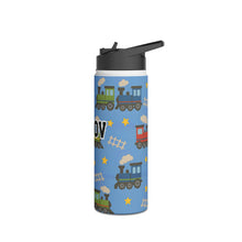 Load image into Gallery viewer, Personalized Trains Kids Stainless Steel Drink Bottle