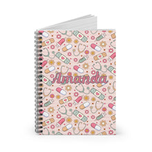 Load image into Gallery viewer, Personalized Nurse Spiral Notebook - Ruled Line