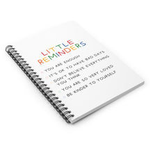 Load image into Gallery viewer, “Little Reminders” Spiral Notebook - Ruled Line