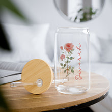 Load image into Gallery viewer, Personalized Birth Month Glass Cup