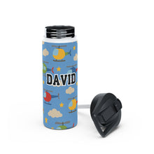 Load image into Gallery viewer, Personalized Helicopter Kids Stainless Steel Drink Bottle