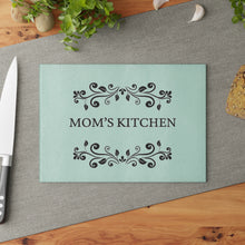 Load image into Gallery viewer, “Mom’s Kitchen” Glass Cutting Board