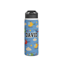 Load image into Gallery viewer, Personalized Helicopter Kids Stainless Steel Drink Bottle