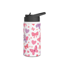 Load image into Gallery viewer, Personalized Butterflies Girls Kids Tumbler