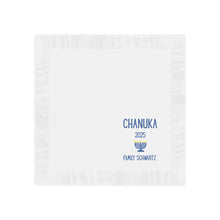 Load image into Gallery viewer, Chanuka White Coined Napkins