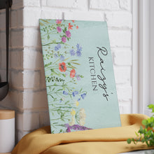 Load image into Gallery viewer, Personalized Flower Design Glass Cutting Board