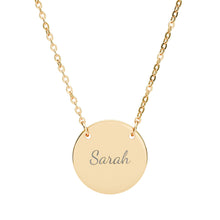 Load image into Gallery viewer, Circle Name Necklace (Engraving)
