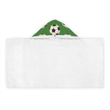 Load image into Gallery viewer, Personalized Soccer Balls Hooded Towel
