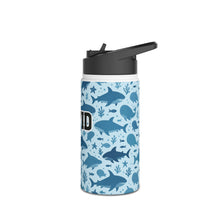 Load image into Gallery viewer, Personalized Sharks and Whales Kids Stainless Steel Water Bottle

