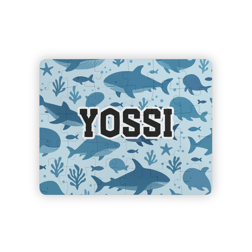 Personalized Shark Design Kids Puzzle