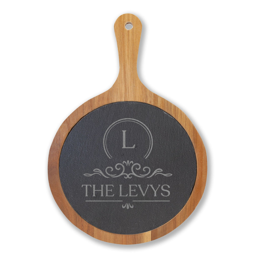 Engraved Round Charcuterie Board