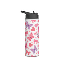 Load image into Gallery viewer, Personalized Butterflies Girls Kids Tumbler
