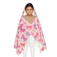 Load image into Gallery viewer, Personalized Butterflies Hooded Towel
