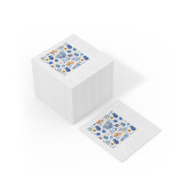 Load image into Gallery viewer, Chanuka White Coined Napkins
