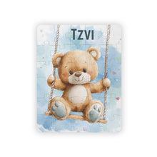 Load image into Gallery viewer, Personalized Teddy Bear Kids Puzzle
