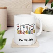 Load image into Gallery viewer, Personalized Teacher Ceramic Mug

