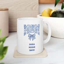 Load image into Gallery viewer, Mom With Kids Names Ceramic Mug
