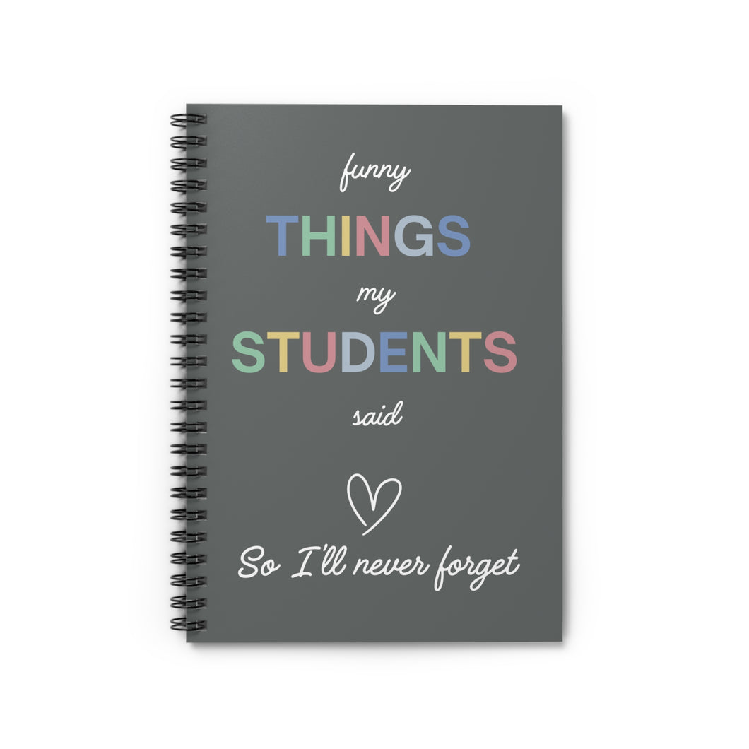 Teacher Spiral Notebook - Ruled Line
