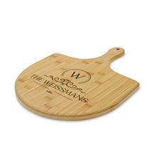 Load image into Gallery viewer, Personalized Engraved Bamboo Pizza Board
