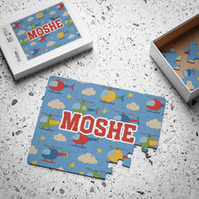 Load image into Gallery viewer, Personalized Helicopter Kids Puzzle
