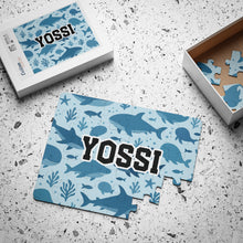 Load image into Gallery viewer, Personalized Shark Design Kids Puzzle
