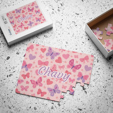 Load image into Gallery viewer, Personalized Girly Kids Puzzle
