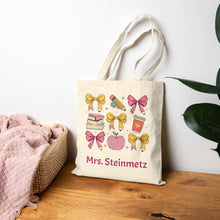 Load image into Gallery viewer, Personalized Teacher Tote Bag
