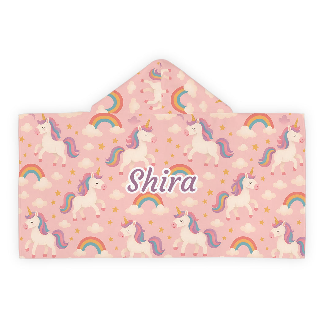 Personalized Unicorn Hooded Towel