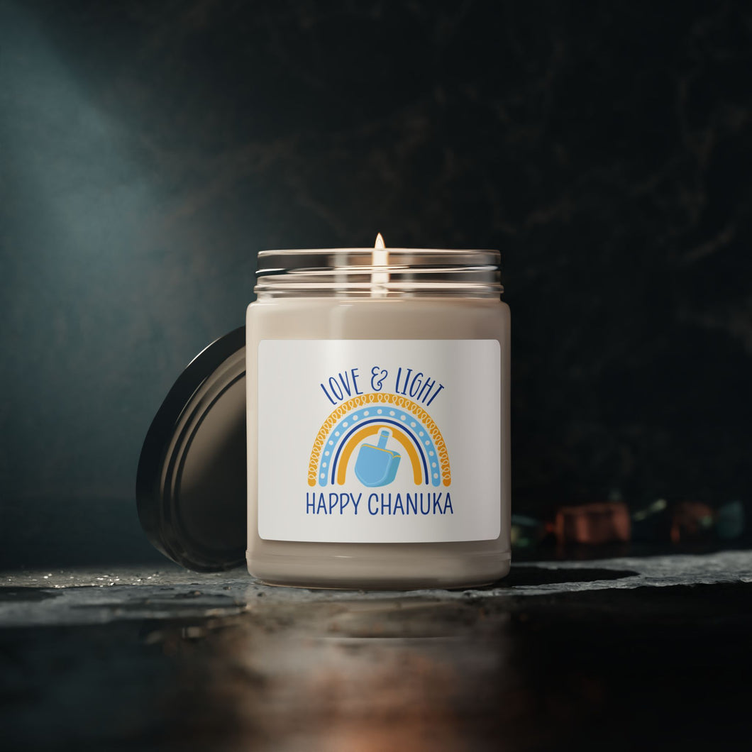 “Love & Light” Chanuka  Scented Soy Candle
