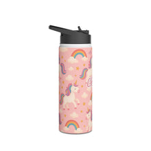 Load image into Gallery viewer, Personalized Unicorn Kids Stainless Steel Water Tumbler

