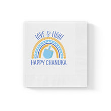 Load image into Gallery viewer, Chanuka White Coined Napkins
