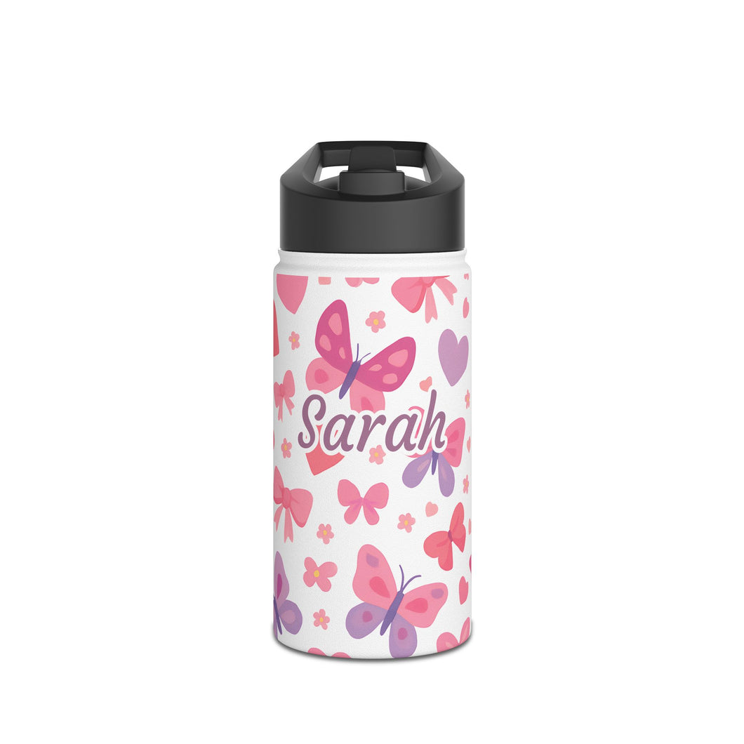 Personalized Butterflies Girls Kids Tumbler