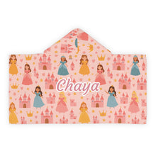 Load image into Gallery viewer, Personalized Princess Hooded Towel
