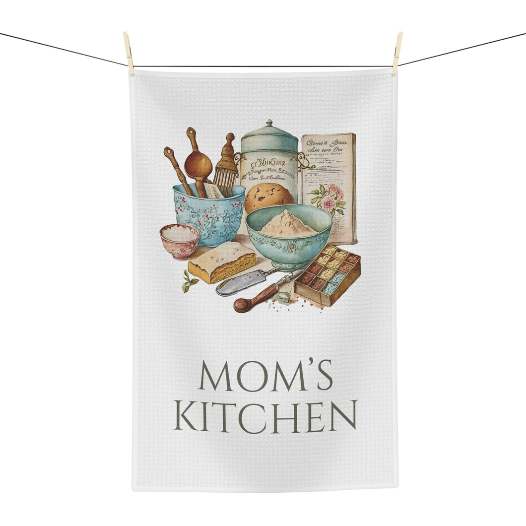 “Mom’s Kitchen” Microfiber Tea Towel