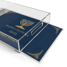 Load image into Gallery viewer, Personalized Acrylic Menorah Tray
