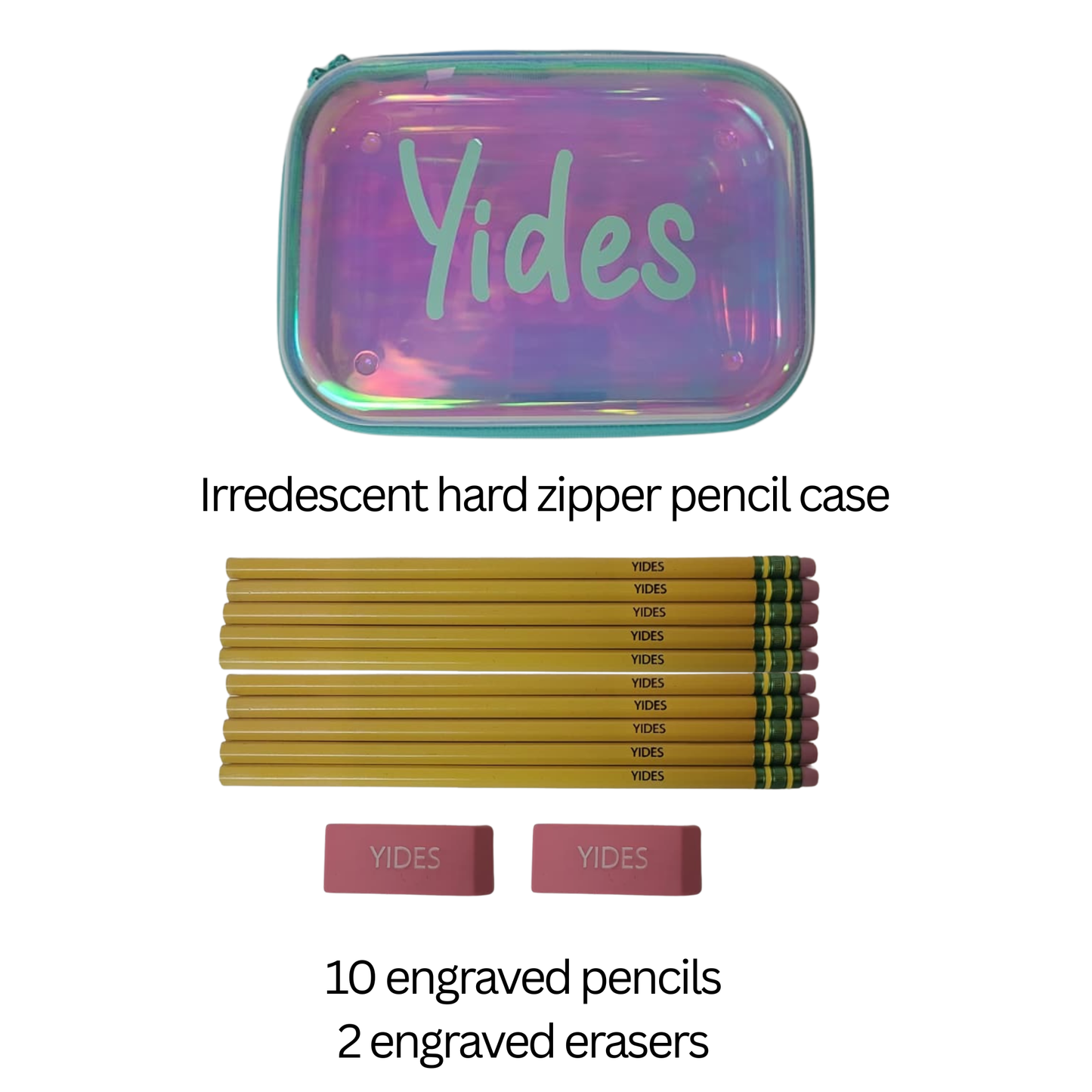 Hard Zipper Pencil Case Set