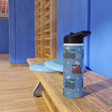 Load image into Gallery viewer, Personalized Trains Kids Stainless Steel Drink Bottle

