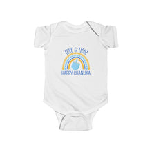 Load image into Gallery viewer, Love &amp; Light Chanuka Baby Bodysuit
