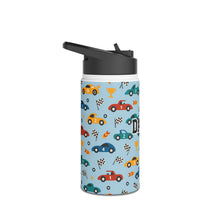 Load image into Gallery viewer, Personalized Race Car Theme Kids Stainless Steel Drink Bottle
