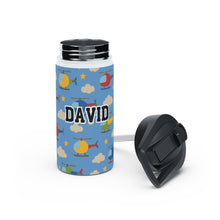 Load image into Gallery viewer, Personalized Helicopter Kids Stainless Steel Drink Bottle
