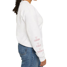 Load image into Gallery viewer, Personalized Mom Crewneck Sweatshirt with Kids Names
