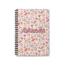 Load image into Gallery viewer, Personalized Nurse Spiral Notebook - Ruled Line
