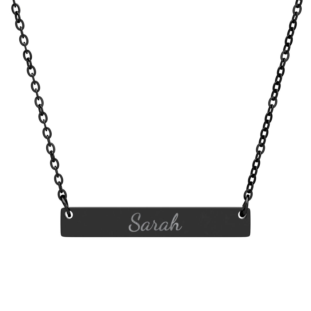 Name Necklace Horizontal (Engraving)