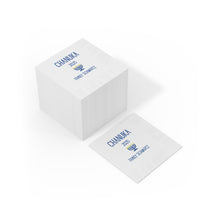 Load image into Gallery viewer, Chanuka White Coined Napkins
