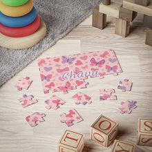 Load image into Gallery viewer, Personalized Girly Kids Puzzle
