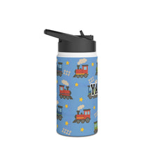 Load image into Gallery viewer, Personalized Trains Kids Stainless Steel Drink Bottle
