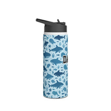Load image into Gallery viewer, Personalized Sharks and Whales Kids Stainless Steel Water Bottle
