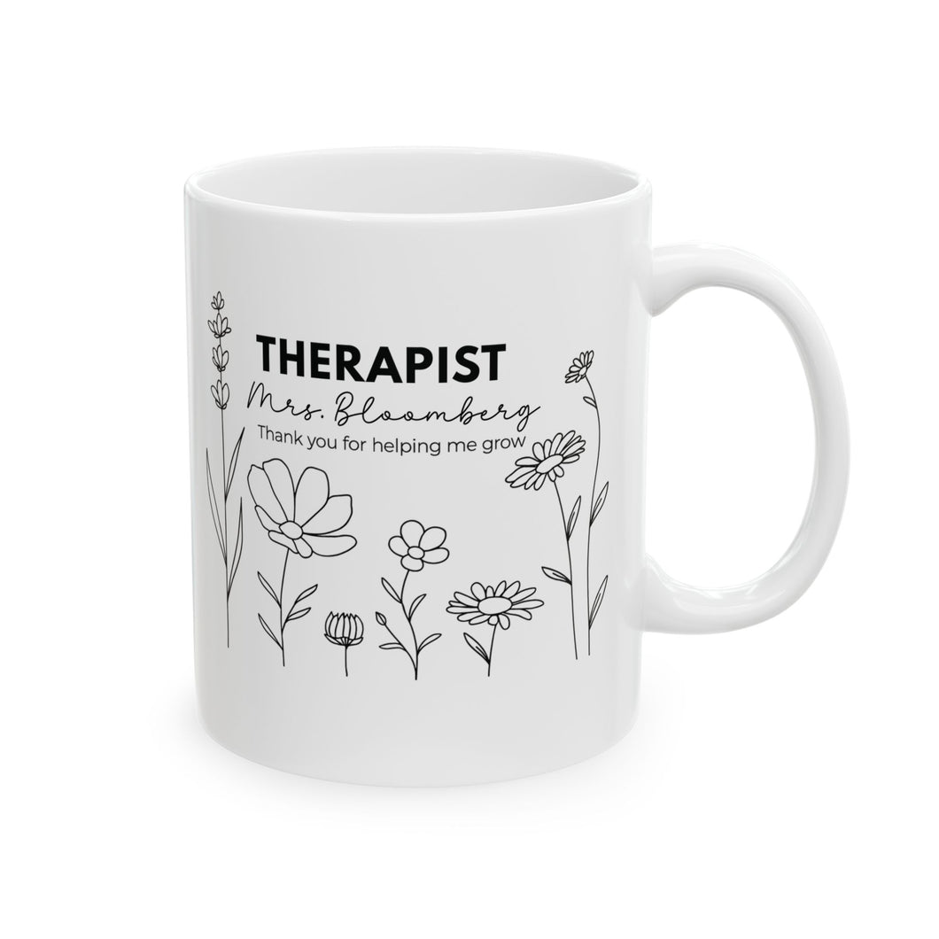 Personalized Therapist Ceramic Mug